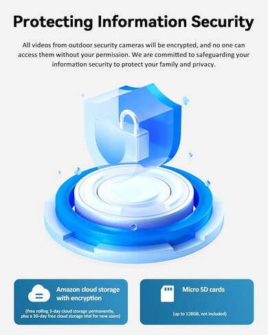 2K Wired Security Camera Outdoor, 360° PTZ Security Cameras for Home Surveillance System WiFi Camera w/AI Detection, Siren Alarm, Color Night Vision,Easy to Instal (QB320-03) in Saudi Arabia
