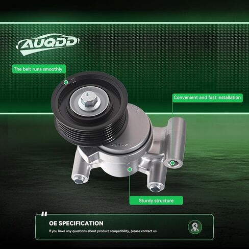 38357 شداد الحزام الأوتوماتيكي ومجموعة البكرة (لـ 2.0L 2000cc و 2.3L مستنشق طبيعيًا) مناسب لـ 2004-2011 مازدا 3/2006-2010 مازدا 5 in Kuwait