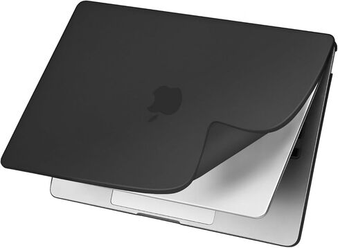 MOSISO Compatible with MacBook Air 13 inch Case 2025 2024 2023 2022 M4 A3240 M3 A3113 M2 A2681, Shockproof Anti-Fingerprint Scratch Resistant PP Matte Cover for MacBook Air 13.6 inch Case, Smoke Black in Saudi Arabia