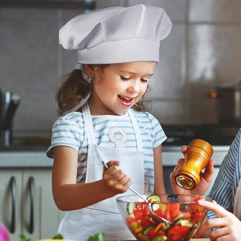 12 Pieces Kids Chef Hat Toddler Chef Hat Elastic Children Chef Hats for Kids Home Kitchen Baking Pizza Party Favors in Saudi Arabia