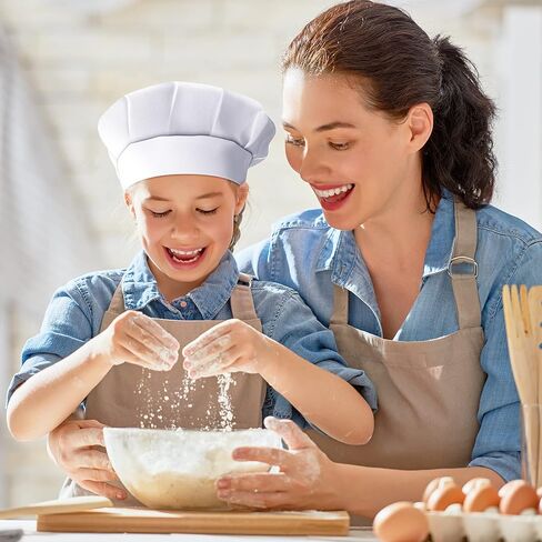 12 Pieces Kids Chef Hat Toddler Chef Hat Elastic Children Chef Hats for Kids Home Kitchen Baking Pizza Party Favors in Saudi Arabia