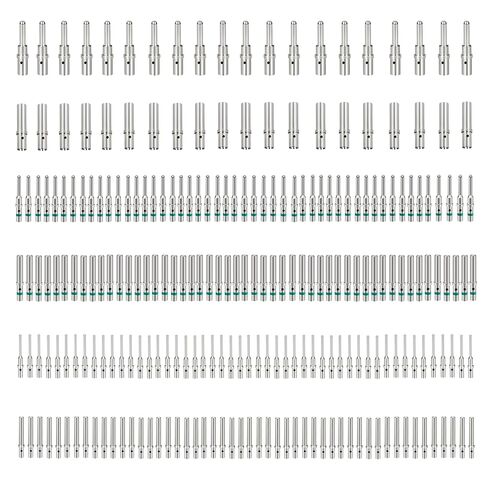 240 قطعة من جهات الاتصال الصلبة الألمانية، أحجام الاتصال 12 16 20 محطات ذكر وأنثى DT، DTP، دبابيس سلسلة DTM، طقم دبوس موصل ألماني سلك موصل مقبس الاتصال الصلب in Kuwait