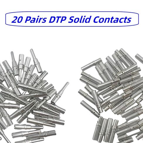 240 قطعة من جهات الاتصال الصلبة الألمانية، أحجام الاتصال 12 16 20 محطات ذكر وأنثى DT، DTP، دبابيس سلسلة DTM، طقم دبوس موصل ألماني سلك موصل مقبس الاتصال الصلب in Kuwait