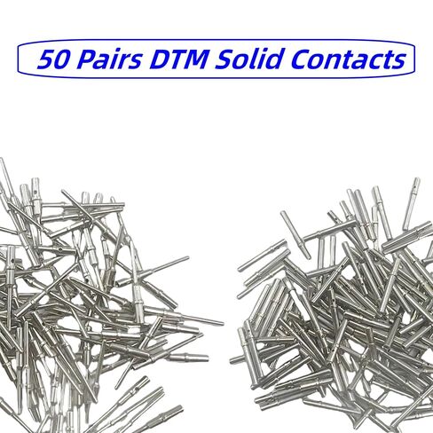 240 قطعة من جهات الاتصال الصلبة الألمانية، أحجام الاتصال 12 16 20 محطات ذكر وأنثى DT، DTP، دبابيس سلسلة DTM، طقم دبوس موصل ألماني سلك موصل مقبس الاتصال الصلب in Kuwait