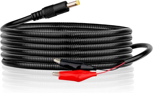 KSK 98-inch (2 Pack) Chew Proof Trail Camera Power Cord (4.0x1.7mm),with Alligator Clips in Saudi Arabia