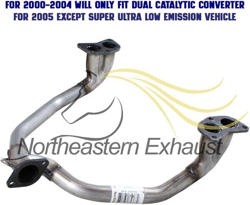 Exhaust Front Y-Pipe Compatible for 2000-2005 Subaru Outback 2.5L | Stainless Steel | Northeastern Exhaust | Free Gaskets Included | Automotive Replacement Part | Direct-Fit in Saudi Arabia