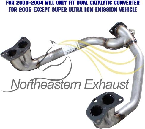 Exhaust Front Y-Pipe Compatible for 2000-2005 Subaru Outback 2.5L | Stainless Steel | Northeastern Exhaust | Free Gaskets Included | Automotive Replacement Part | Direct-Fit in Saudi Arabia