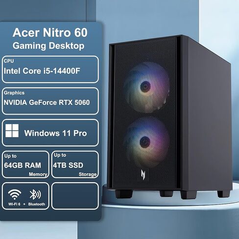 Acer Predator Orion 3000 PO3-640-UR11 Gaming Desktop | 12th Gen Intel Core i7-12700F 12-Core | NVIDIA GeForce RTX 3060 Ti | 16GB DDR4 | 1TB Gen3 SSD | Intel Wi-Fi 6E AX211 | RGB Keyboard & Mouse in Saudi Arabia