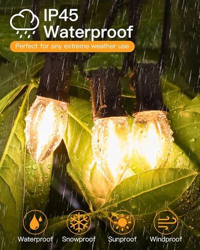 GLUROO G40 LED Replacement Light Bulbs, 1W Shatterproof Globe Bulbs for Outdoor String Lights Dimmable Eidison Bulb fits E12 Screw Base, Equvalent to 5 Watt Incandescent Bulbs, Warm White 25 Pack in Kuwait