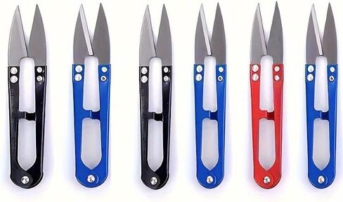 6 Pcs Sewing Scissors shears, 4 Inch Yarn Snips, High-Carbon Steel Thread Snippers, Sewing Snips Thread Cutter Scissors in Saudi Arabia