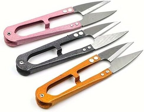 6 Pcs Sewing Scissors shears, 4 Inch Yarn Snips, High-Carbon Steel Thread Snippers, Sewing Snips Thread Cutter Scissors in Saudi Arabia