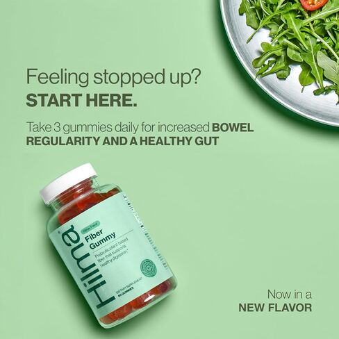 Hilma Prebiotic Fiber Gummies – Daily Fiber Supplement Gummies for Adults – Supports Gut Health & Promotes Regularity – Citrus & Berry Natural Flavor – FSA Eligible, 60 Count in Kuwait