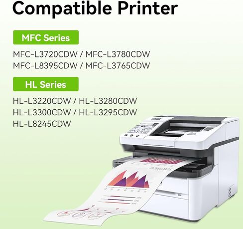 خراطيش حبر TN229XL TN229 متوافقة مع 5 عبوات بديلة لطابعة Brother MFC-L3720CDW MFC-L3780CDW HL-L3280CDW HL-L3220CDW HL-L3300CDW، BK/BK/C/M/Y in Kuwait