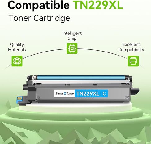 خراطيش حبر TN229XL TN229 متوافقة مع 5 عبوات بديلة لطابعة Brother MFC-L3720CDW MFC-L3780CDW HL-L3280CDW HL-L3220CDW HL-L3300CDW، BK/BK/C/M/Y in Kuwait