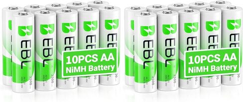 EBL AA Rechargeable Batteries 1.2V 2500mAh High Performance Pre-Charged AA Batteries - 4 Pack in Kuwait