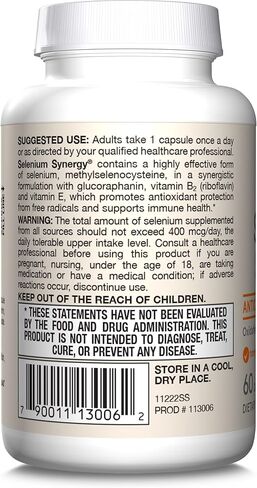 Jarrow Formulas, Selenium Synergy Capsules, 60 Count in Saudi Arabia