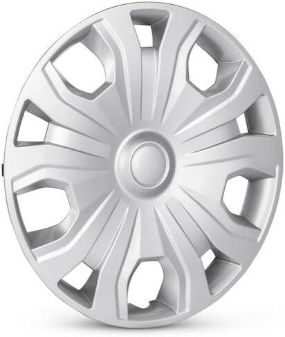 New Wheel Cover Caps/Hubcaps for 2019-2021 Ford Transit Connect Four Piece Set 16 inch Plastic Rim Painted Silver Fit in Saudi Arabia