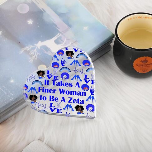 Sorority Gift Finer Women Acrylic Sign Greek Sorority Sister Gift Greek Finer Desk Decor (Be A Zeta) in Saudi Arabia