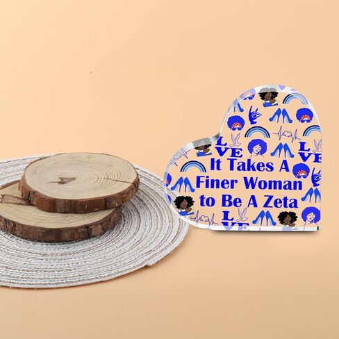 Sorority Gift Finer Women Acrylic Sign Greek Sorority Sister Gift Greek Finer Desk Decor (Be A Zeta) in Saudi Arabia