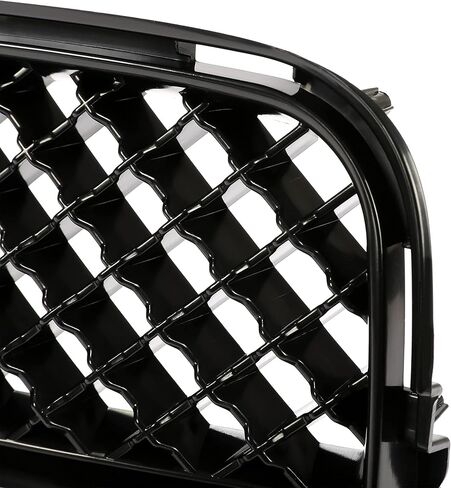 HECASA Front Upper + Lower Grill Compatible with 2005-2010 Scion tC Bumper Cover Mesh Hood Grille Black 2Pcs in Saudi Arabia