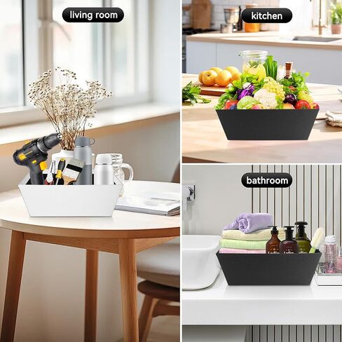 Uzpomel 5Pack Black Baskets for Gifts Empty, 10 x 8.5" Cardboard Gift Basket with Handle, Blank Paper Basket for Thanksgiving,Christmas, Valentine's Day, Easter,Raffle, Party Favor, and Any Occasion in Saudi Arabia