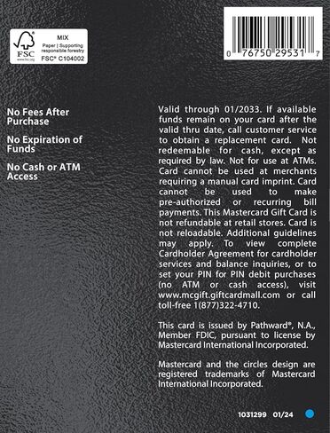 $200 Mastercard Gift Card (plus $6.95 Purchase Fee) in Saudi Arabia