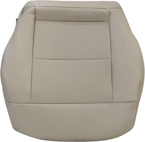 NLQR Front Driver and Passenger Bottom Replacement Perforated Seat Covers Tan Microfiber Leather Compatible with Mercedes Benz E200 E250 E300 E350 2014-2016 in Saudi Arabia