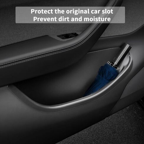 Door Side Storage Box Full Wrapped for Tesla Model Y Juniper 2025 2026 4PCS Front & Rear Door Organizer Tray TPE Slot Pockets Liner Protector for Model Y Launch Series Accessories in Saudi Arabia