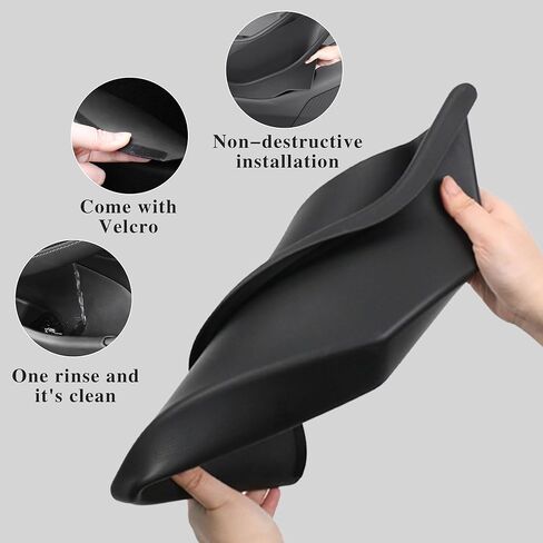 Door Side Storage Box Full Wrapped for Tesla Model Y Juniper 2025 2026 4PCS Front & Rear Door Organizer Tray TPE Slot Pockets Liner Protector for Model Y Launch Series Accessories in Saudi Arabia