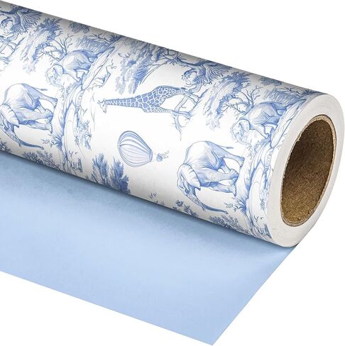 Dtiafu Baby Shower Wrapping Paper - Airplane Wrapping Paper Great for Kids Boys Birthday 20 X 28 Inch, Folded Flat (6 Sheet Recyclable) in Kuwait