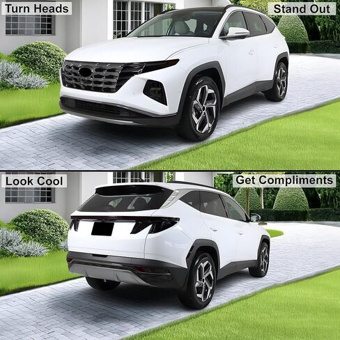 BOGAR TECH DESIGNS Precut Made for Hyundai Tucson 2022-2024 Full Headlight Taillight Reflector Sidemarker Tint Kit, Dark Smoke in Saudi Arabia