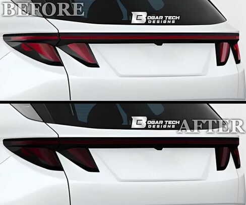 BOGAR TECH DESIGNS Precut Made for Hyundai Tucson 2022-2024 Full Headlight Taillight Reflector Sidemarker Tint Kit, Dark Smoke in Saudi Arabia