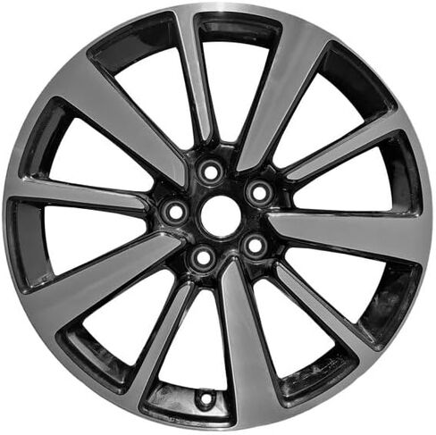 19x8 Inch Aluminum Factory Wheel 10-Spoke Machined Gloss Black for Lucid Air 2022 Air 2022 Direct Replacement in Saudi Arabia