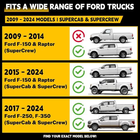 طقم تحرير المقعد الخلفي الكل في واحد تم تجميعه مسبقًا لسيارة Ford F-150 F-250 F-350 SuperCab & SuperCrew (2009-2025) أحمر in Kuwait