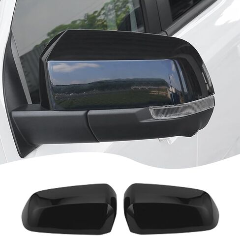 Rear View Mirror Cover, for Ford Ranger 2024 2025 2026 - Carbon Fiber Turn Signal Housing Cover Accessories（Without Turn Signal Cutout） in Kuwait