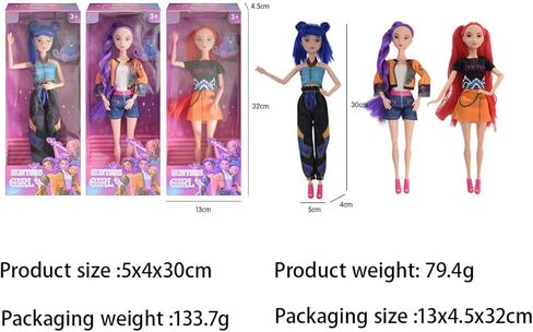 MFRMFR Demon Hunters 11.5'' Fashion Doll for,Articulated Girl Group Doll,Perfect Christmas and Birthdays Toy Gift for Girls Fans (003) in Saudi Arabia