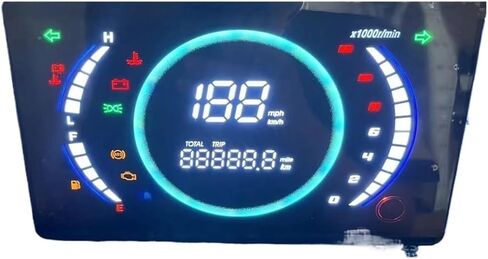 Motorcycle Odometer Universal Digital Meter Tachometer Motorcycle Tachometer RPM Tachometer Odometer Instrument Panel Dual in Saudi Arabia