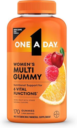 One A Day Women’s  Multivitamin Gummies, Supplement with Vitamin A, Vitamin C, Vitamin D, Vitamin E and Zinc for Immune Health Support*, Calcium & more, 80 count in Kuwait