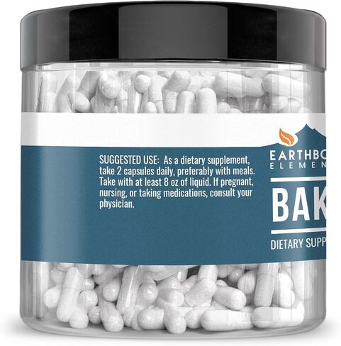 Earthborn Elements Baking Soda Capsules, 200 Capsules, Sodium Bicarbonate in Saudi Arabia