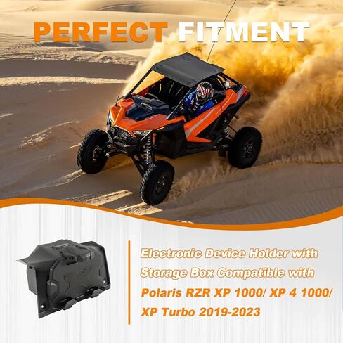 GearUp Electronic Device Holder with Storage Box Compatible with Polaris RZR XP 1000/ XP 4 1000/ XP Turbo 2019-2023 Tablet Phone Device Holder in Saudi Arabia