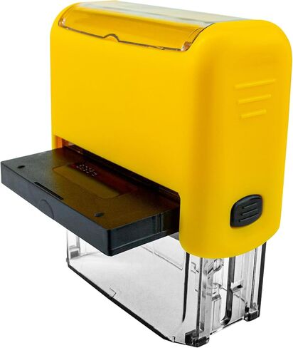MaxPrint Large Size Self Inking Custom Stamp - 5 Lines of Text - Over 12 Colors to Choose from in Saudi Arabia