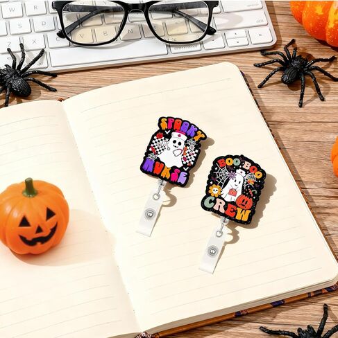 2 Pcs Cute Badge Reel Retractable, Pink Bow Tie You Got This with Beaded Funny Nurse Accessories Name Tag ID Clip Holder for Doctor Student Medical Assistant Coworker Work Accessories Gifts in Saudi Arabia