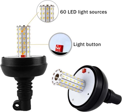 12V DC LED Emergency Flashing Amber Rotating Beacon Strobe Lights for Tractor Forklift Truck Tractor Snow Plow in Saudi Arabia
