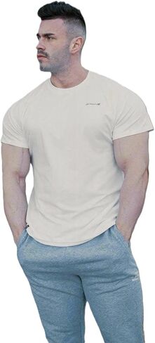 Jed North Men's Muscle Fitted Causal T-Shirt Gym Workout Bodybuilding & Everyday in Kuwait