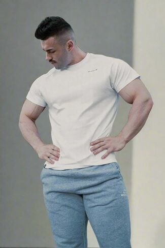 Jed North Men's Muscle Fitted Causal T-Shirt Gym Workout Bodybuilding & Everyday in Kuwait