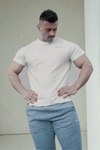 Jed North Men's Muscle Fitted Causal T-Shirt Gym Workout Bodybuilding & Everyday in Kuwait