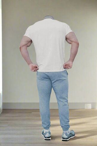 Jed North Men's Muscle Fitted Causal T-Shirt Gym Workout Bodybuilding & Everyday in Kuwait