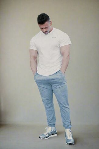 Jed North Men's Muscle Fitted Causal T-Shirt Gym Workout Bodybuilding & Everyday in Kuwait