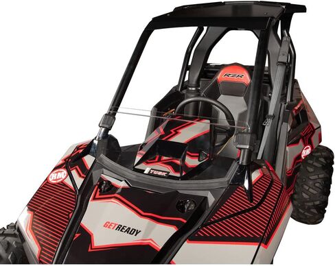 Tusk نصف زجاج أمامي قابل للإزالة شفاف متوافق مع Polaris RZR RS1 2018-2022 in Saudi Arabia