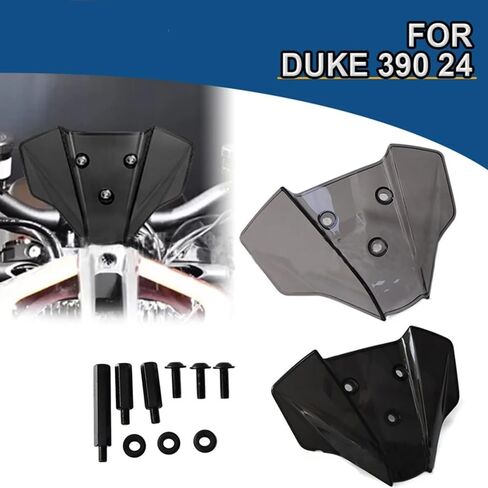 for Duke 390 125 1290 Super Duke 2024 2025 New Motorcycl Windshield Flyscreen Front Wind Deflector Shield Screen Airflow 1290 Super Duke R/RR DUKE390 DUKE125 (Dark Gray) in Kuwait